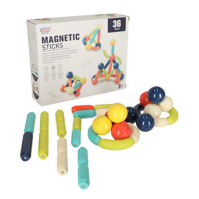 Educational magnetic constructor 36el.