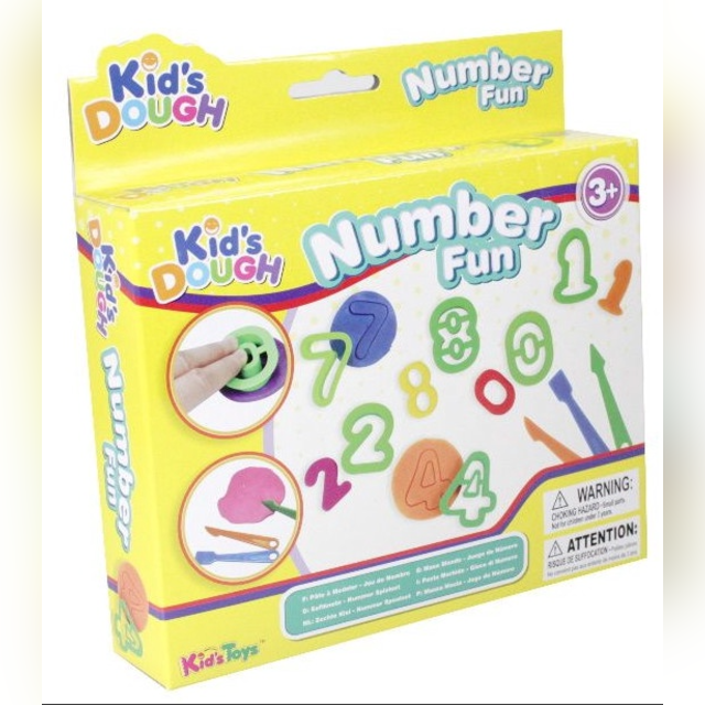 Creative set Kids Toys Kid's Dough Number Fun, various colors