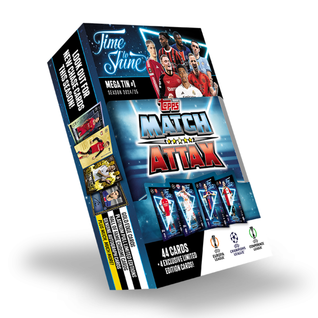 UEFA Champions League 2025 Match Attax Mega Metal Box 'Time to Shin' - Tin 1