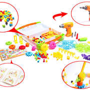 Jigsaw puzzle with screwdriver 4in1 181 elements