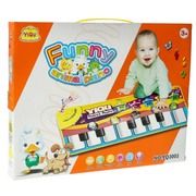 Educational mat Funny animal piano