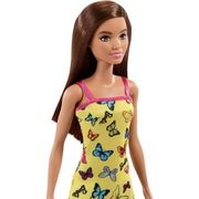 Barbie doll 29cm dress with butterflies (yellow)