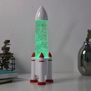 Rocket Glitter Lamp with USB