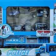 Police truck with accessories 14 parts