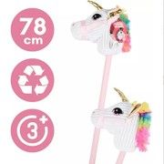 Unicorn head on stick 78 cm