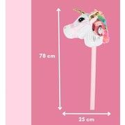 Unicorn head on stick 78 cm